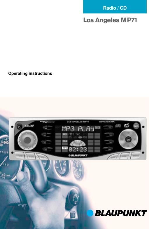 Blaupunkt Los Angeles MP 71 Owners Manual