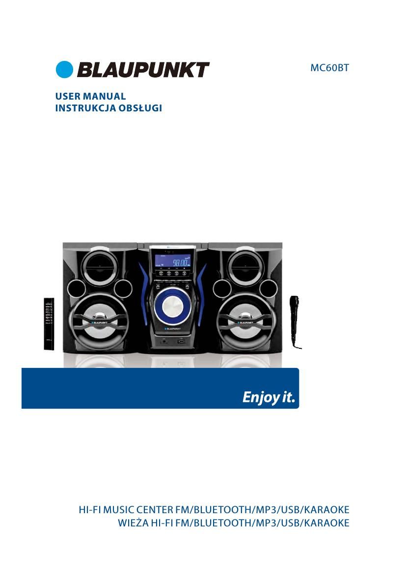 Blaupunkt MC 60 BT Owners Manual