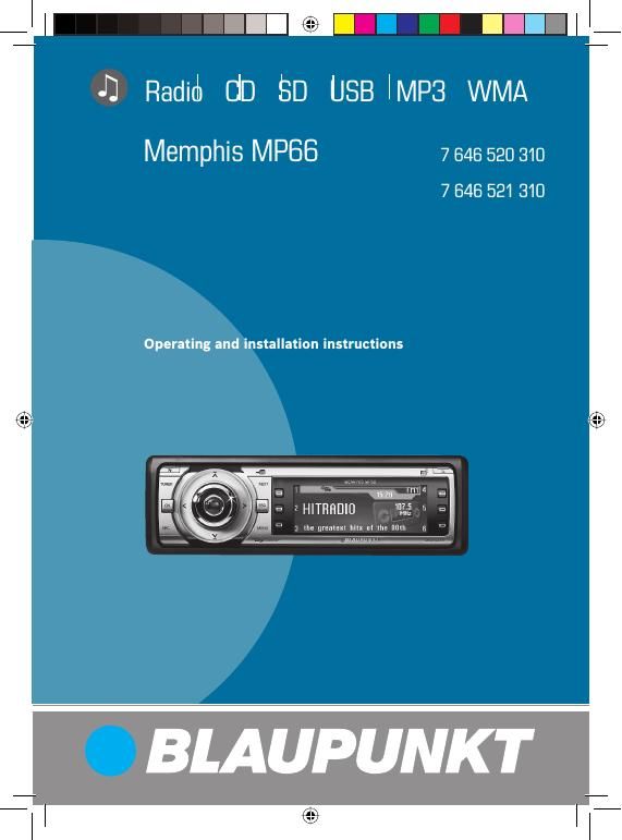 Blaupunkt Memphis MP 66 Owners Manual