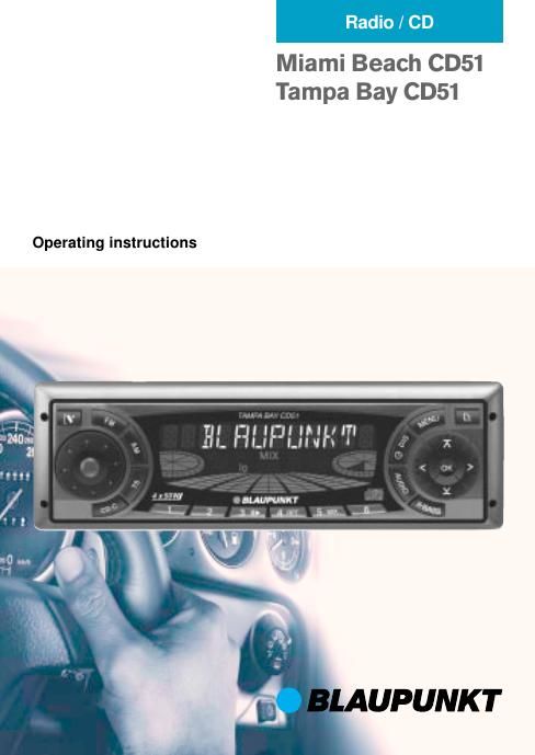 Blaupunkt Miami Beach CD 51 Owners Manual