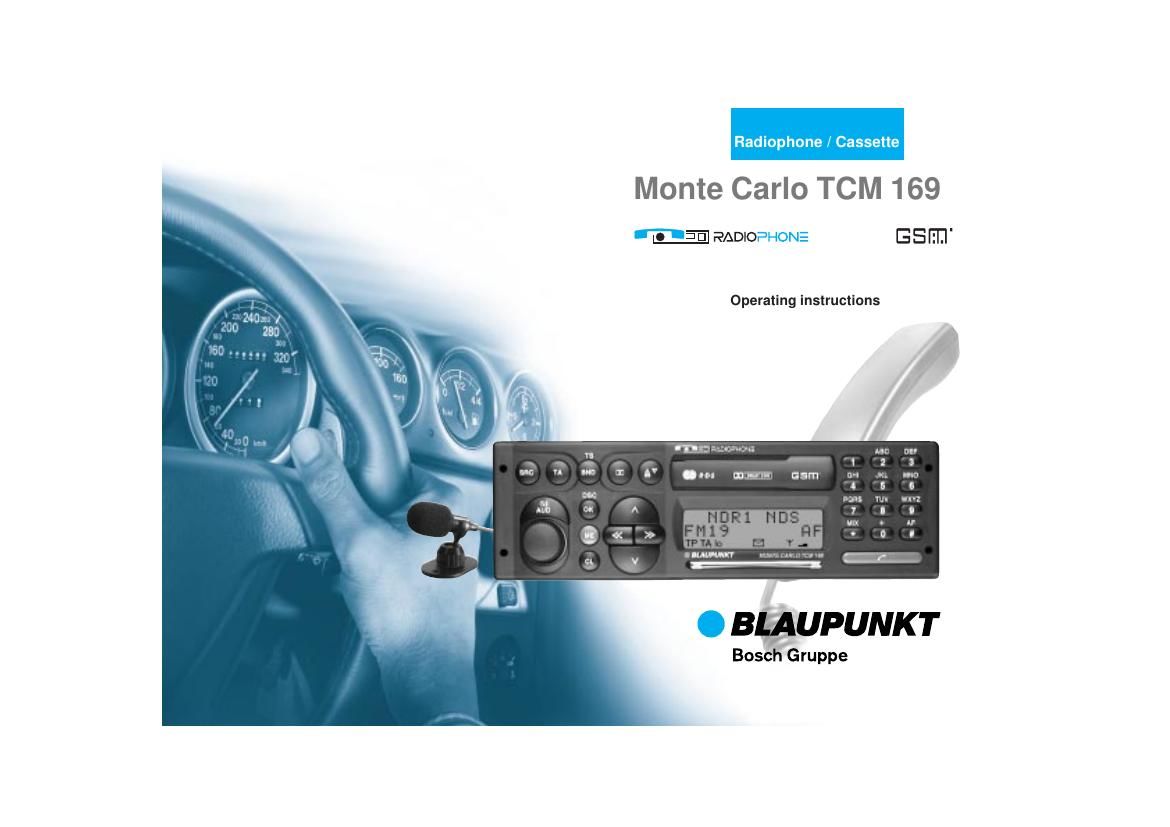 Blaupunkt Monte Carlo TCM 169 Owners Manual