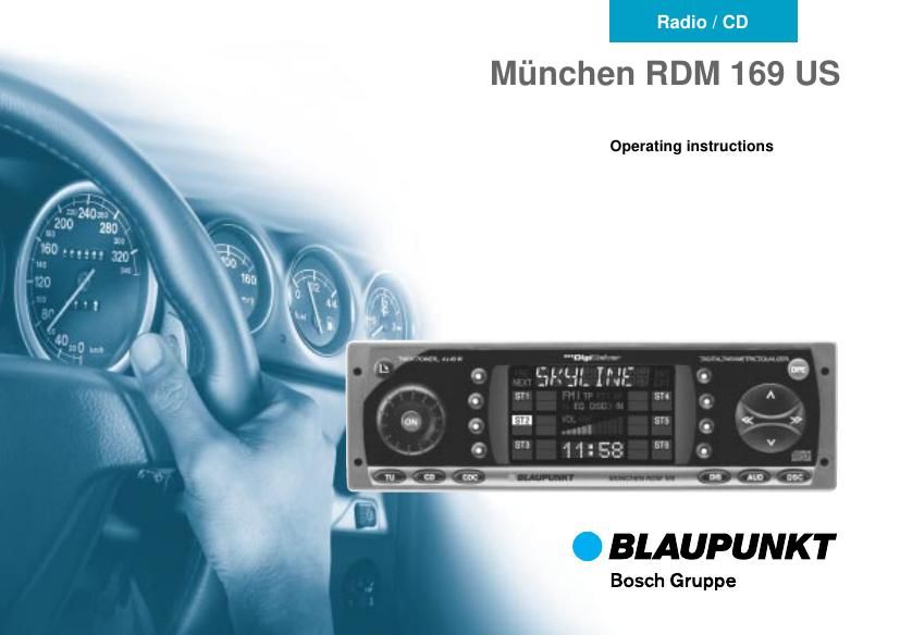 Blaupunkt Munchen RDM 169 US Owners Manual