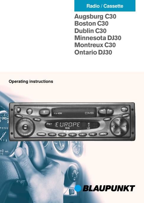 Blaupunkt Ontario DJ 30 Owners Manual