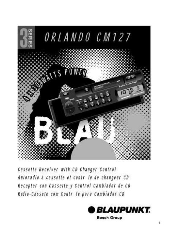 Blaupunkt Orlando CM 127 Owners Manual