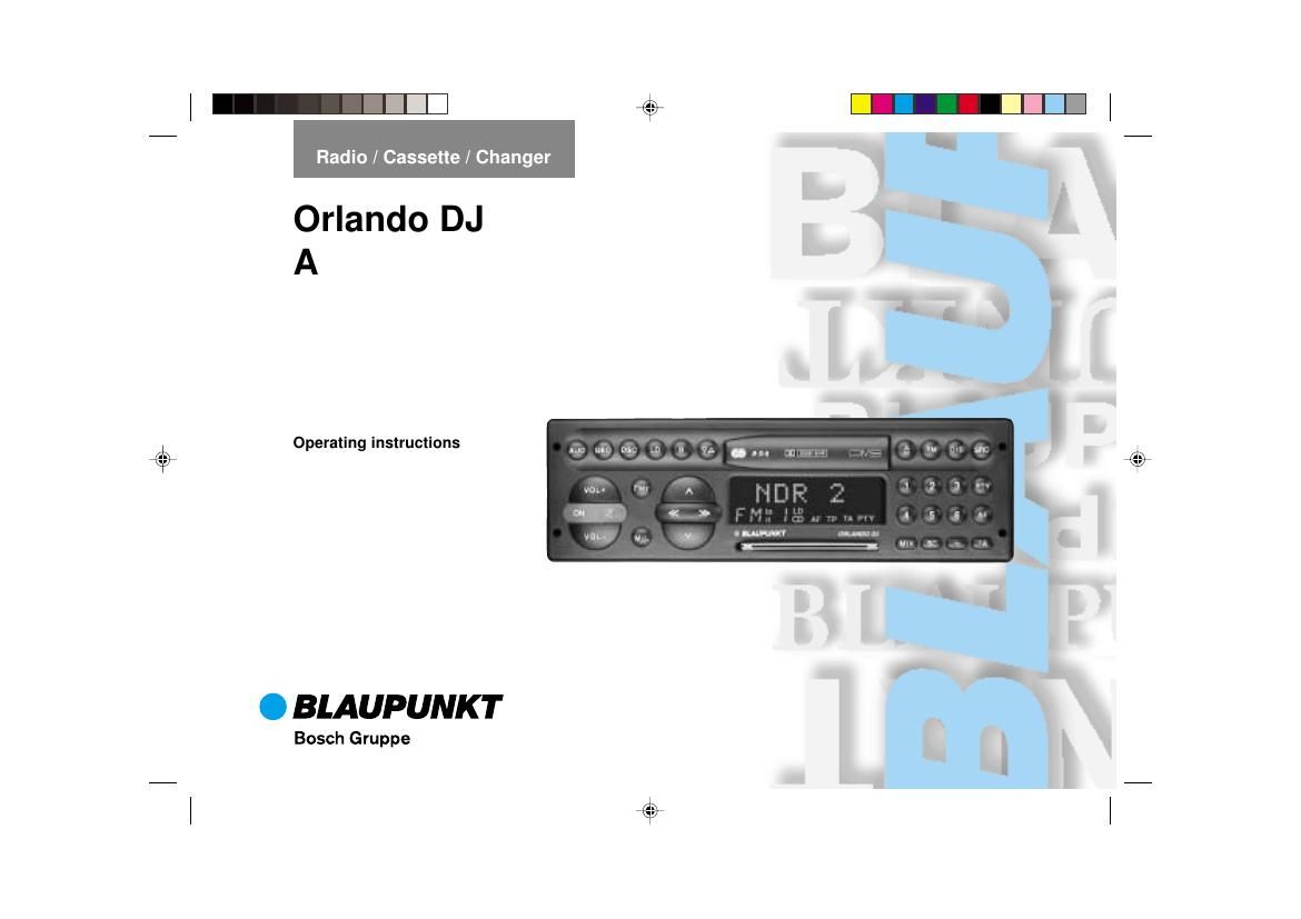 Blaupunkt Orlando DJ Owners Manual