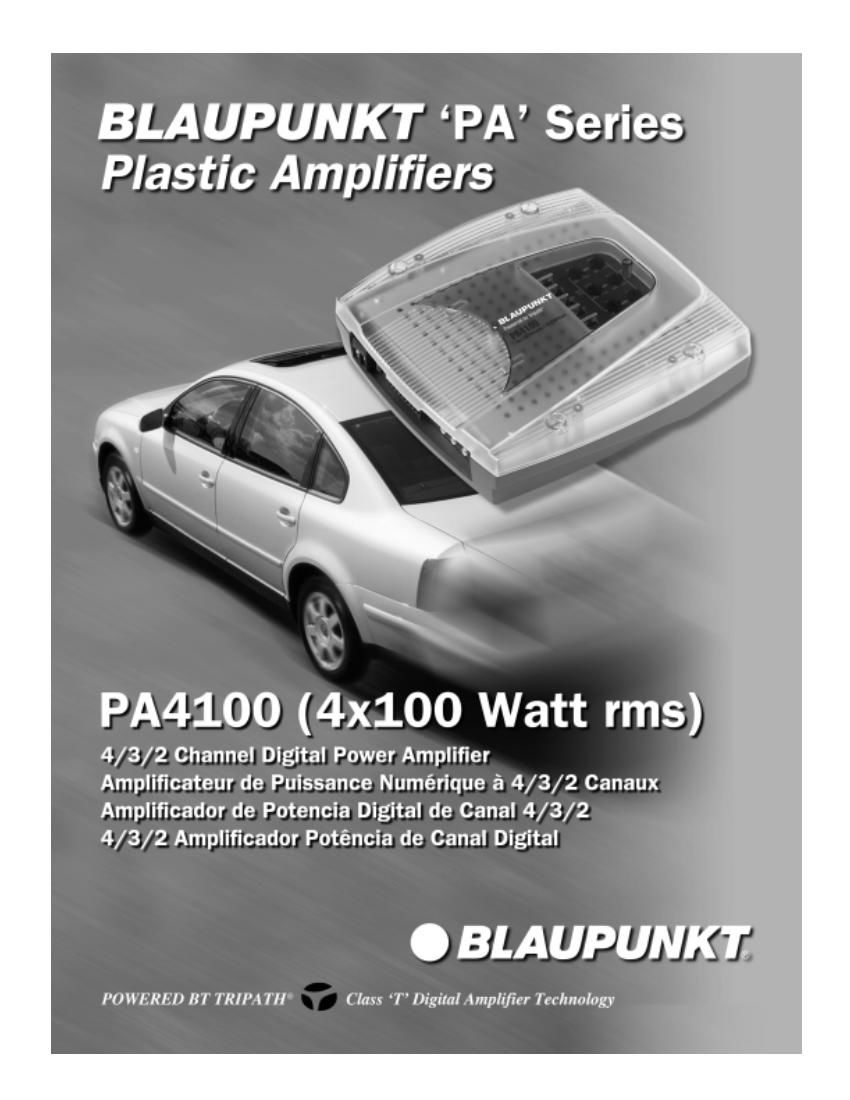 Blaupunkt PA 4100 Owners Manual