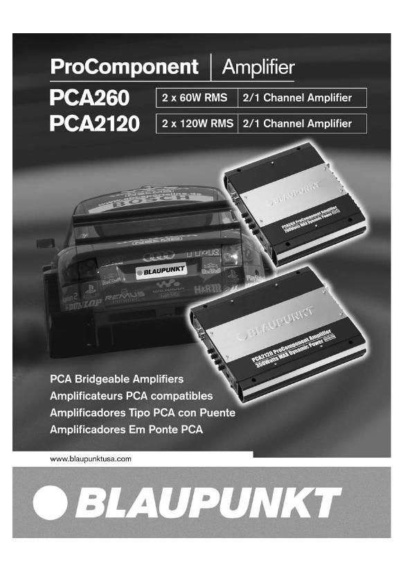 Blaupunkt PCA 260 Owners Manual