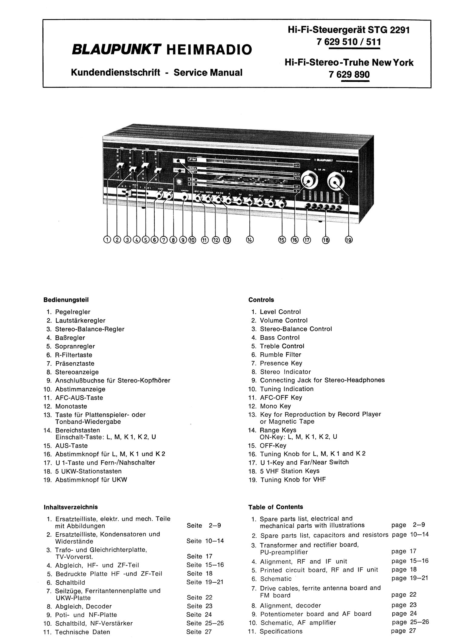 Blaupunkt STG 2291 Service Manual