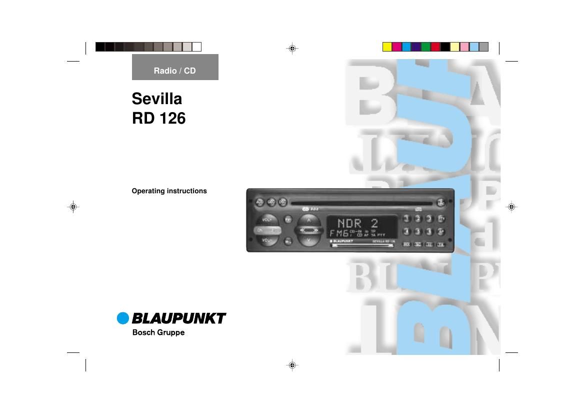 Blaupunkt Sevilla RD 126 Owners Manual