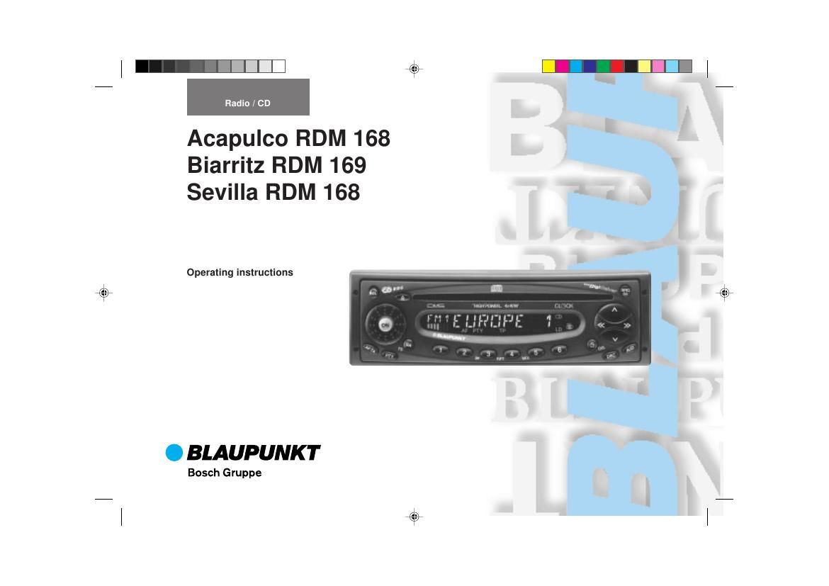Blaupunkt Sevilla RDM 168 Owners Manual