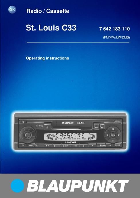 Blaupunkt St Louis C 33 Owners Manual
