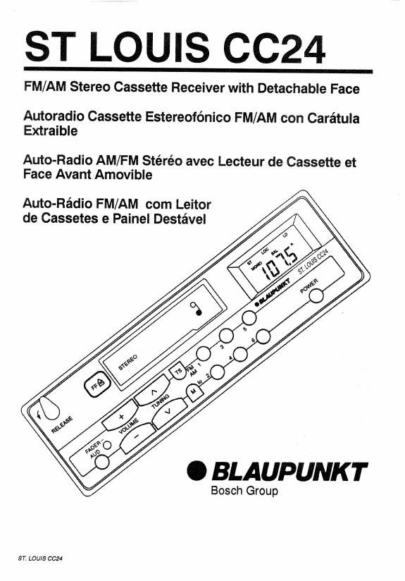 Blaupunkt St Louis CC 24 Owners Manual