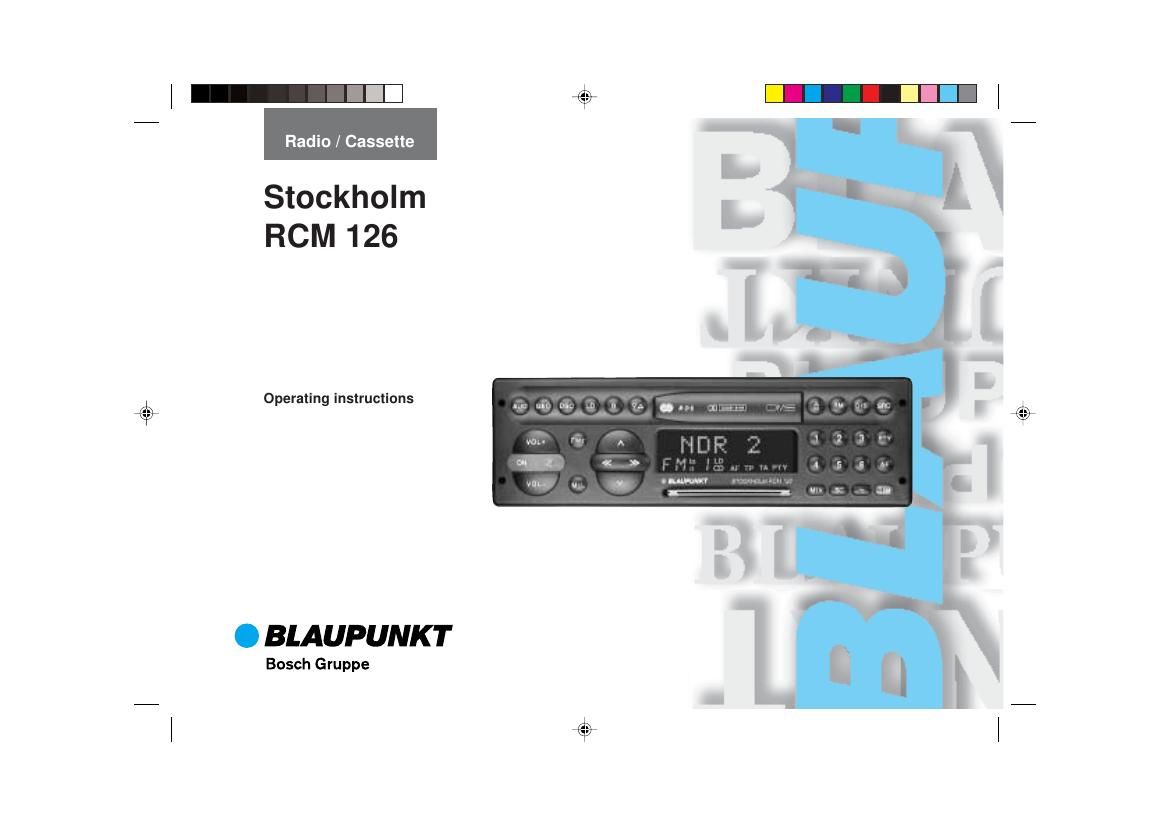 Blaupunkt Stockholm RCM 126 Owners Manual