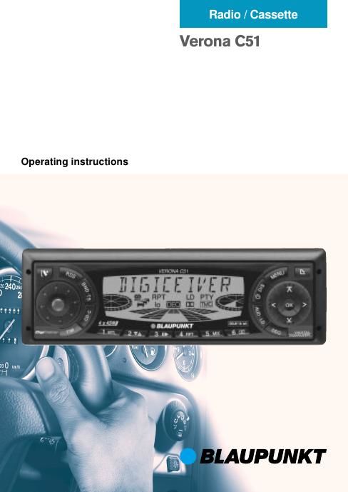 Blaupunkt Verona C 51 Owners Manual