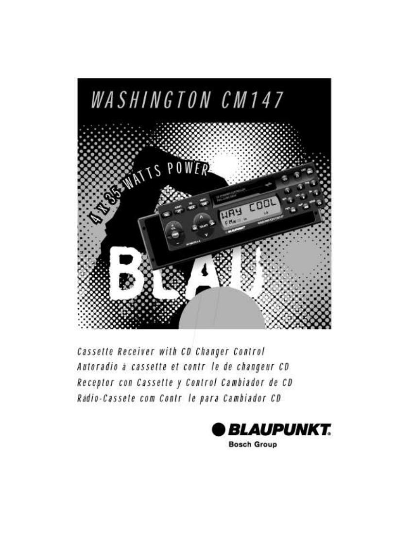 Blaupunkt Washington CM 147 Owners Manual