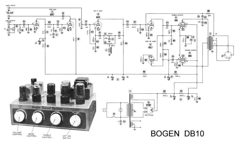 Bogen DB 10 Schematic