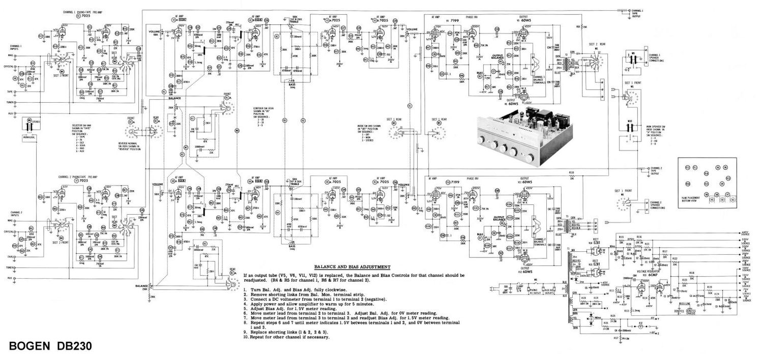 Bogen DB 230 Schematic