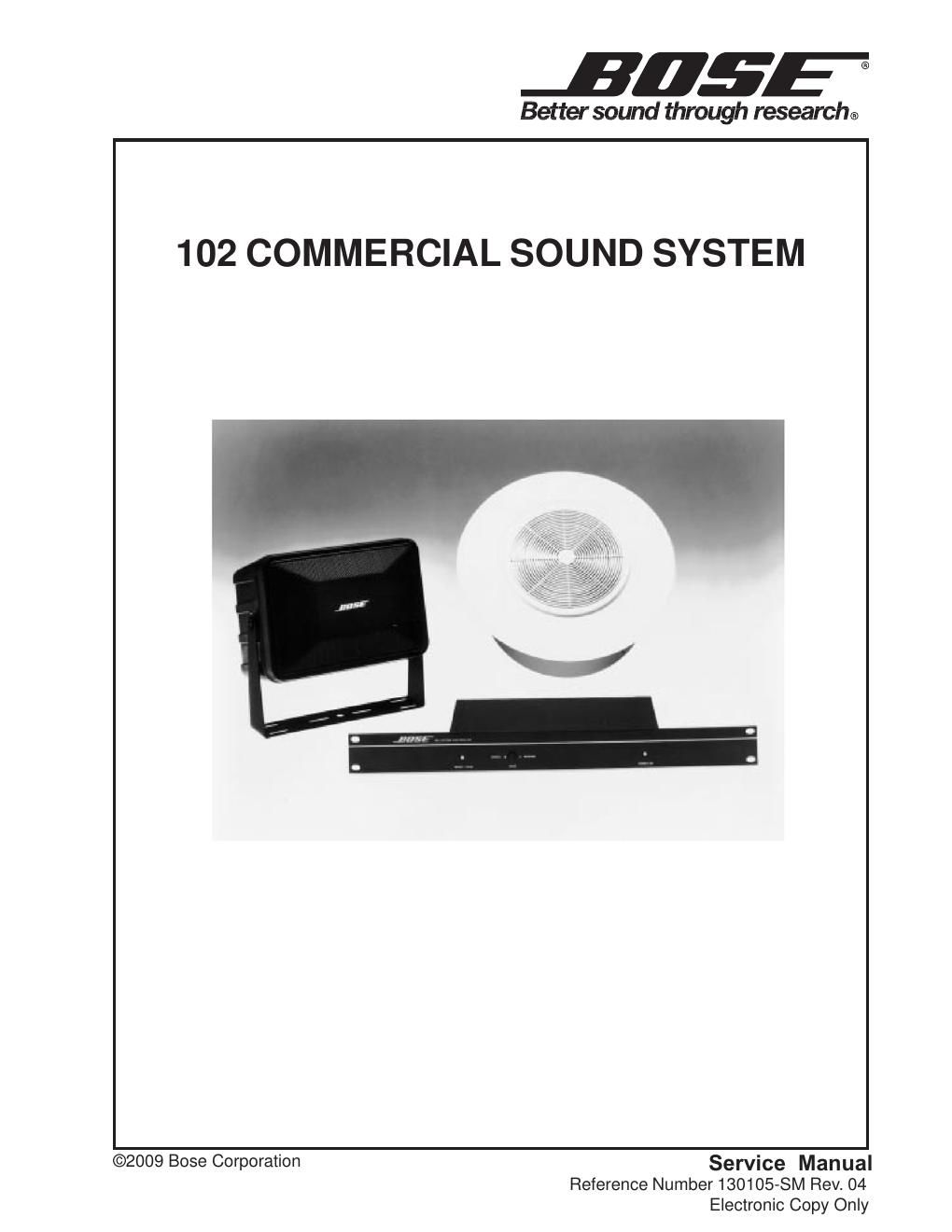bose 102 commercial sound system manual rev4