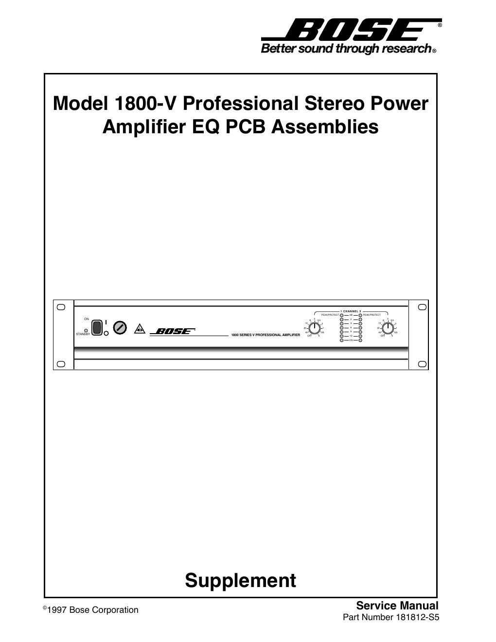 bose 1800 v supplement s5