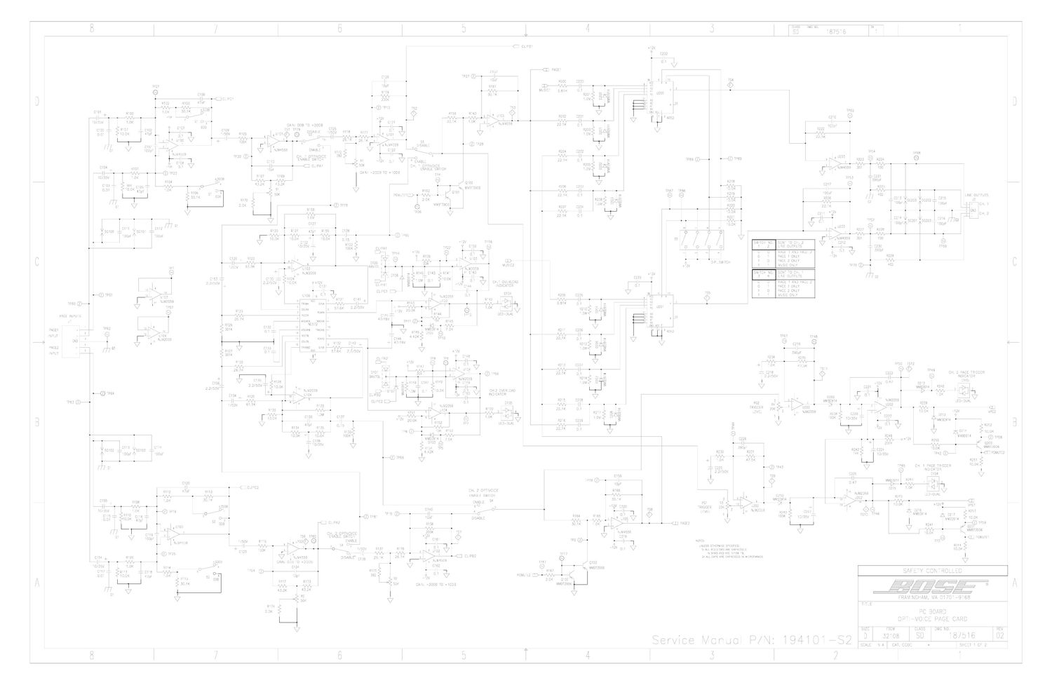 bose 194101 s2 opti voice page card sd187516 2 1 schematics