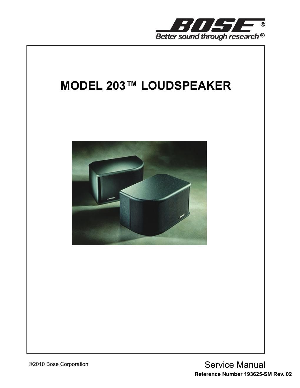 anspændt smog enhed Free Audio Service Manuals - Free download bose 203 service manual rev 02