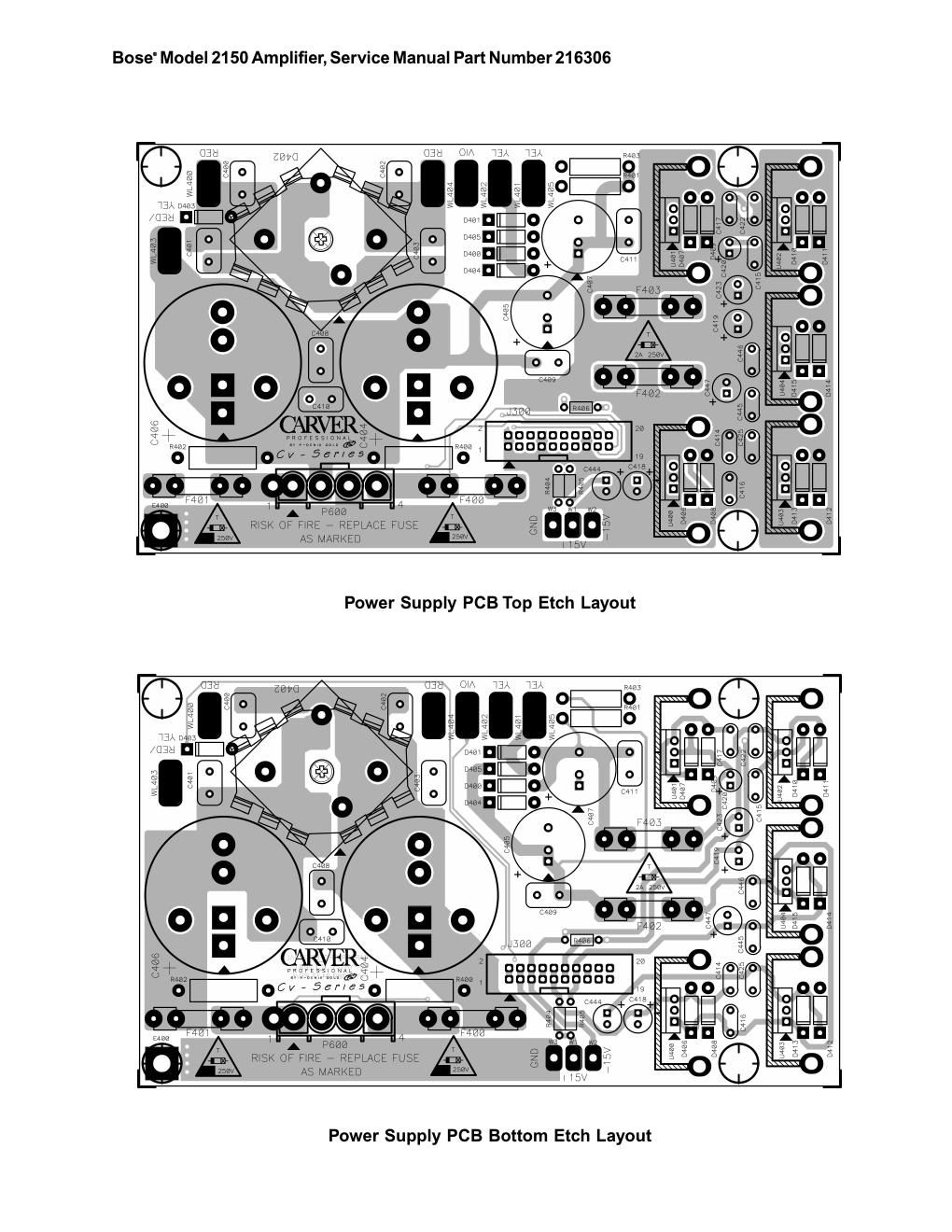 bose 2150 power supply layout