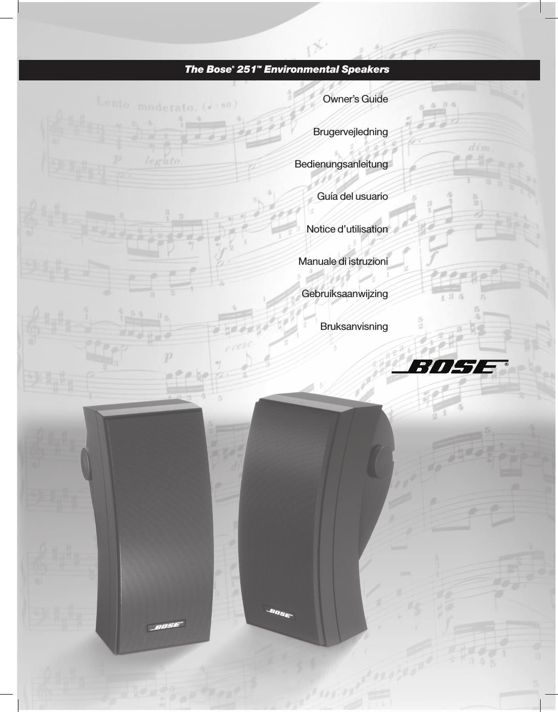 bose 251 owners guide 2