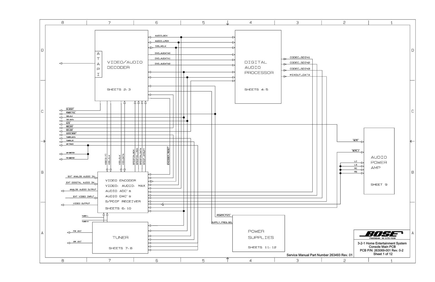 bose 321 schematics