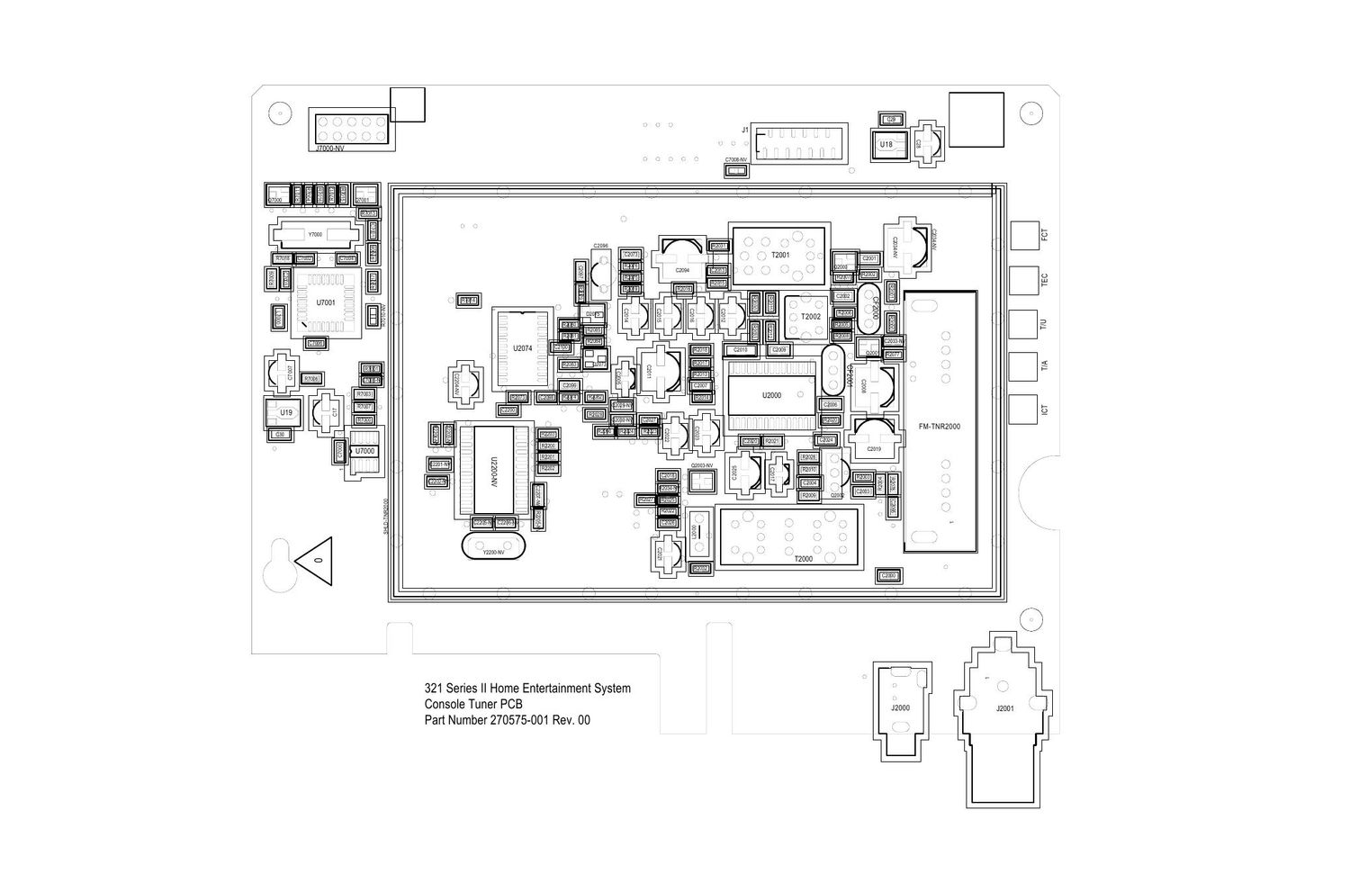 bose 321 series ii 270575 rev0 tuner board component diagram