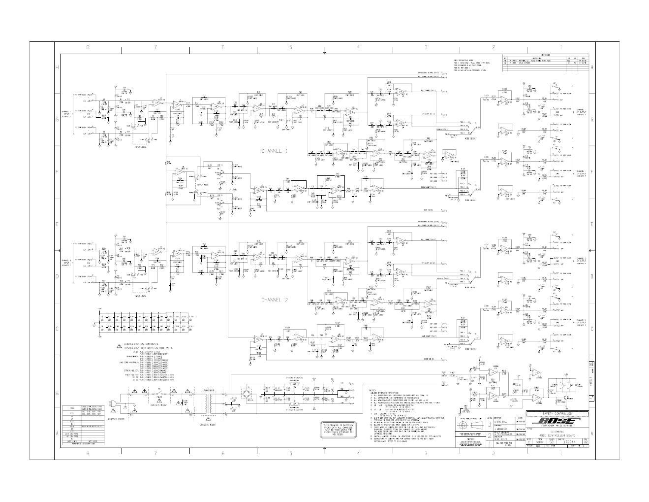 bose 400 int schematics