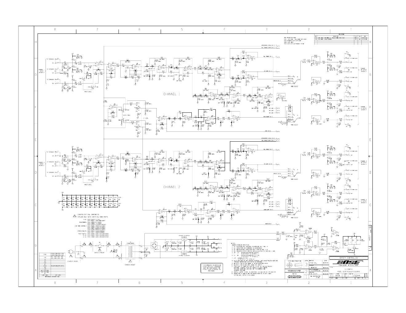 bose 402 c schematics