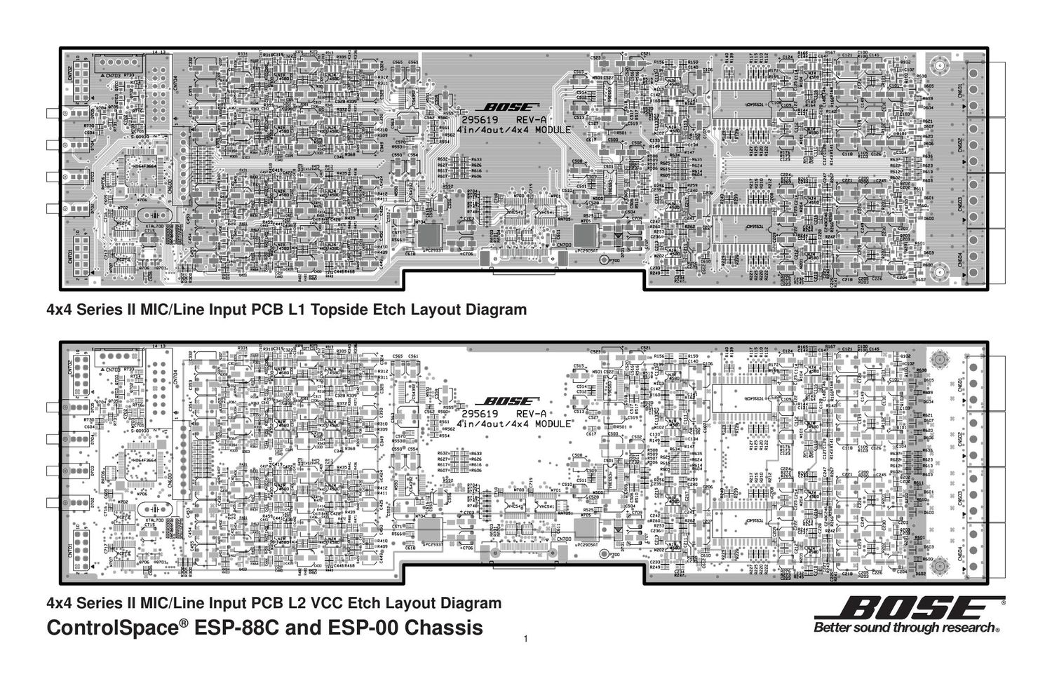 bose 4x4 series ii board layouts