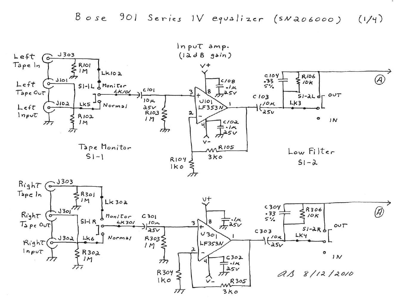 bose 901 iv equalizer