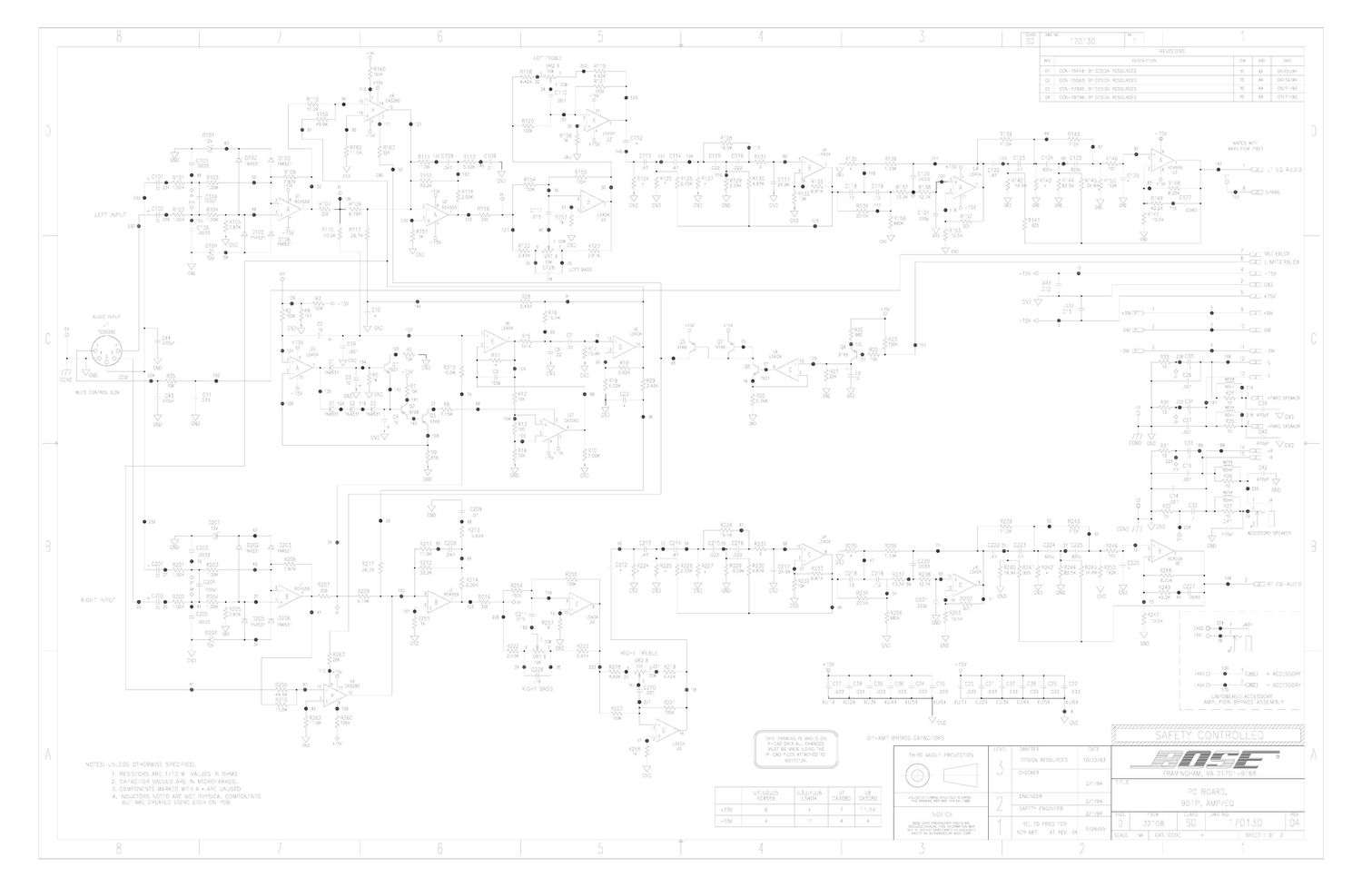 bose 901 p schematics