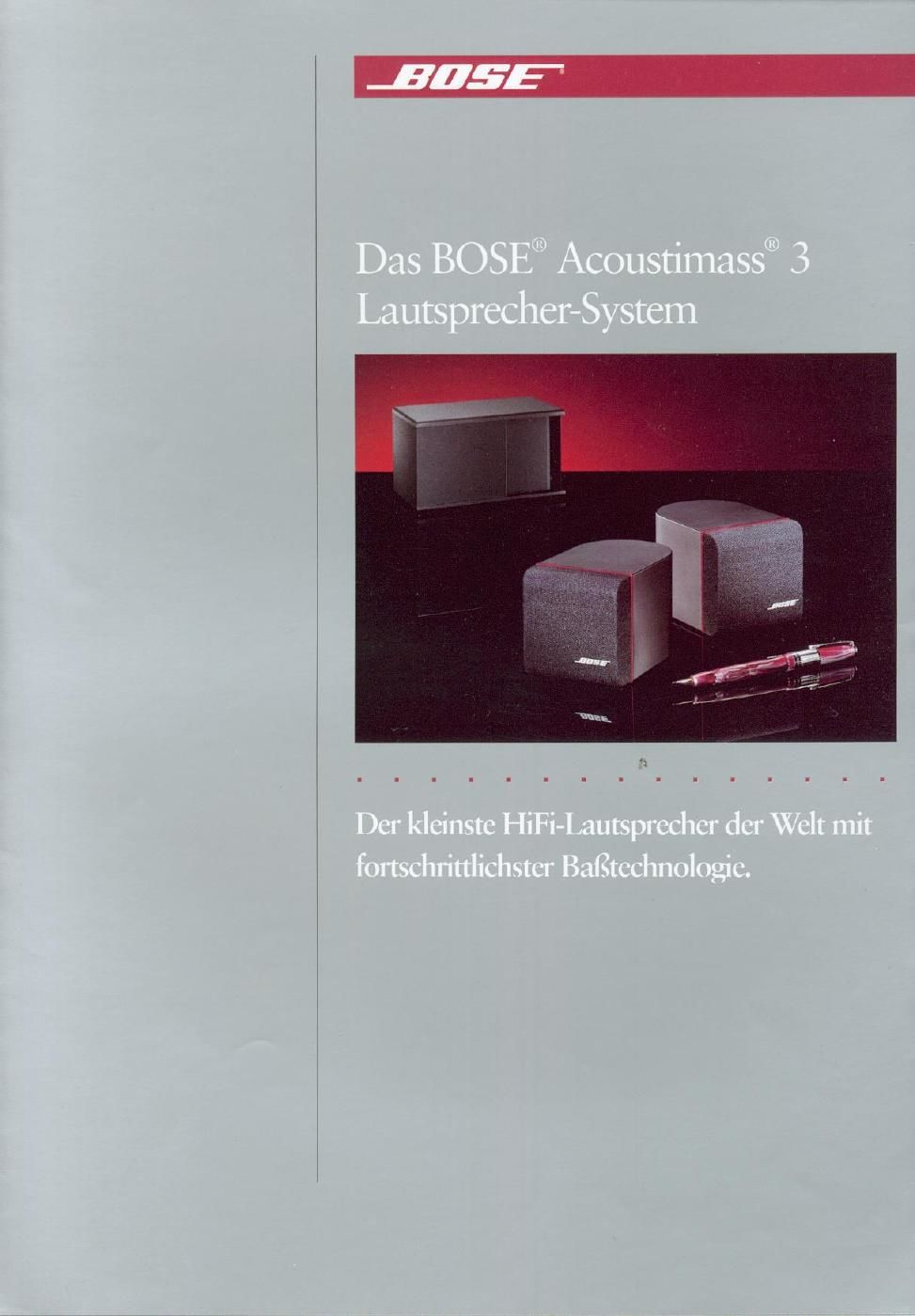 bose acoustimass 3 brochure