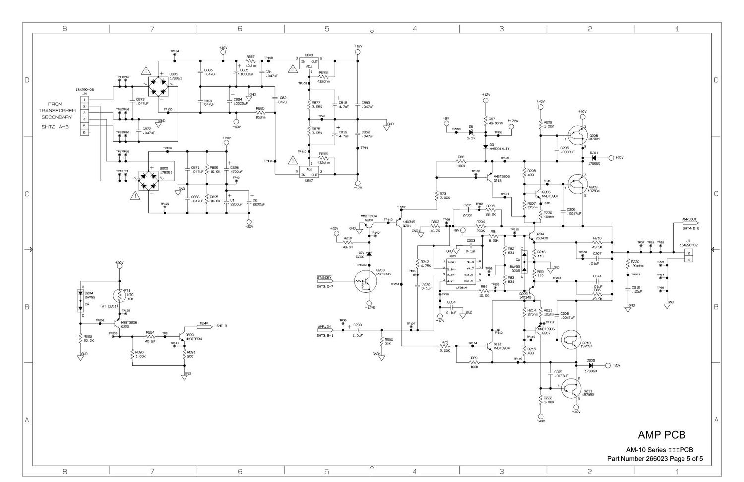 bose am 10 series iii pcb schematics