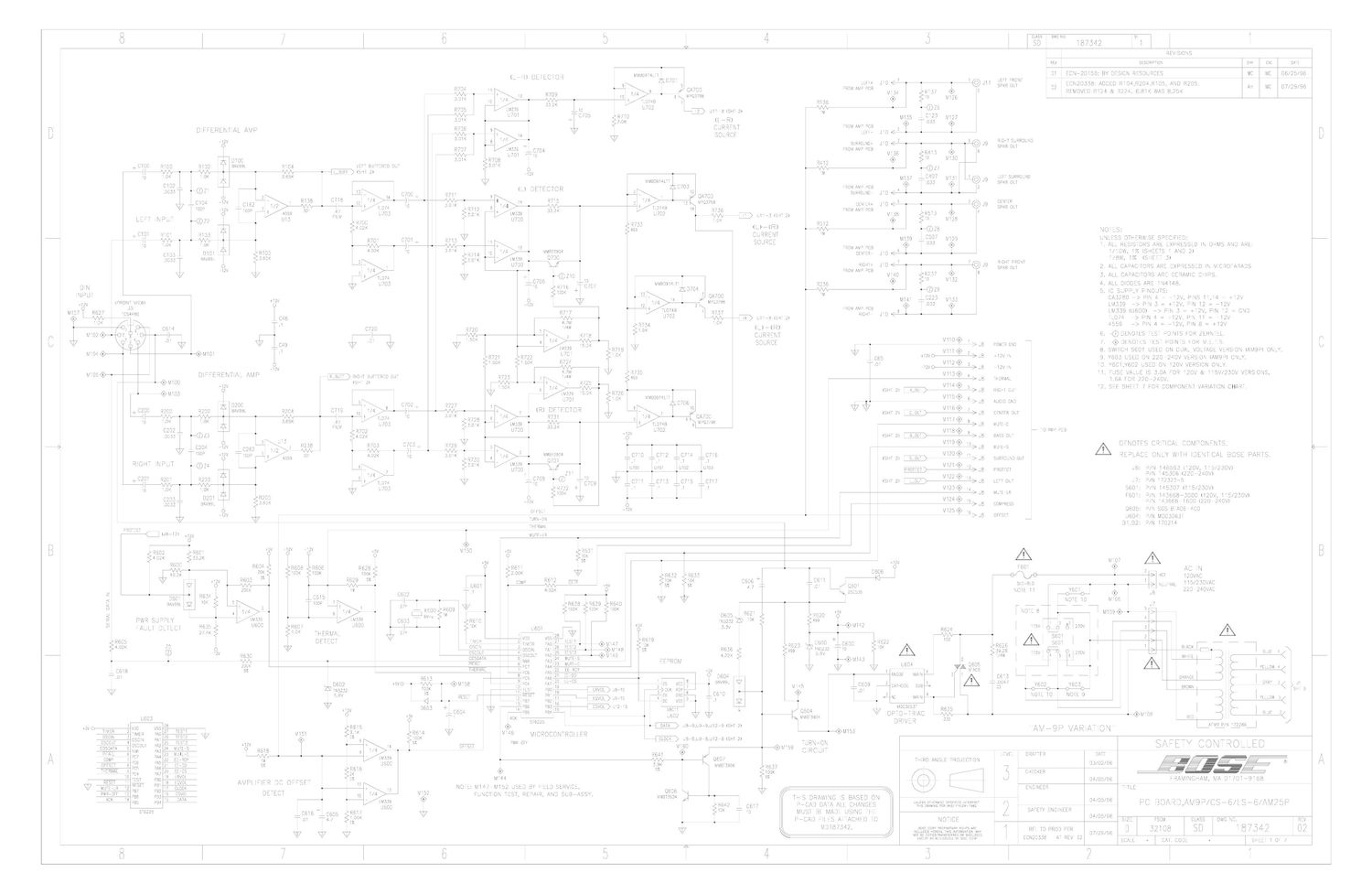 bose am 25p pwr schematics