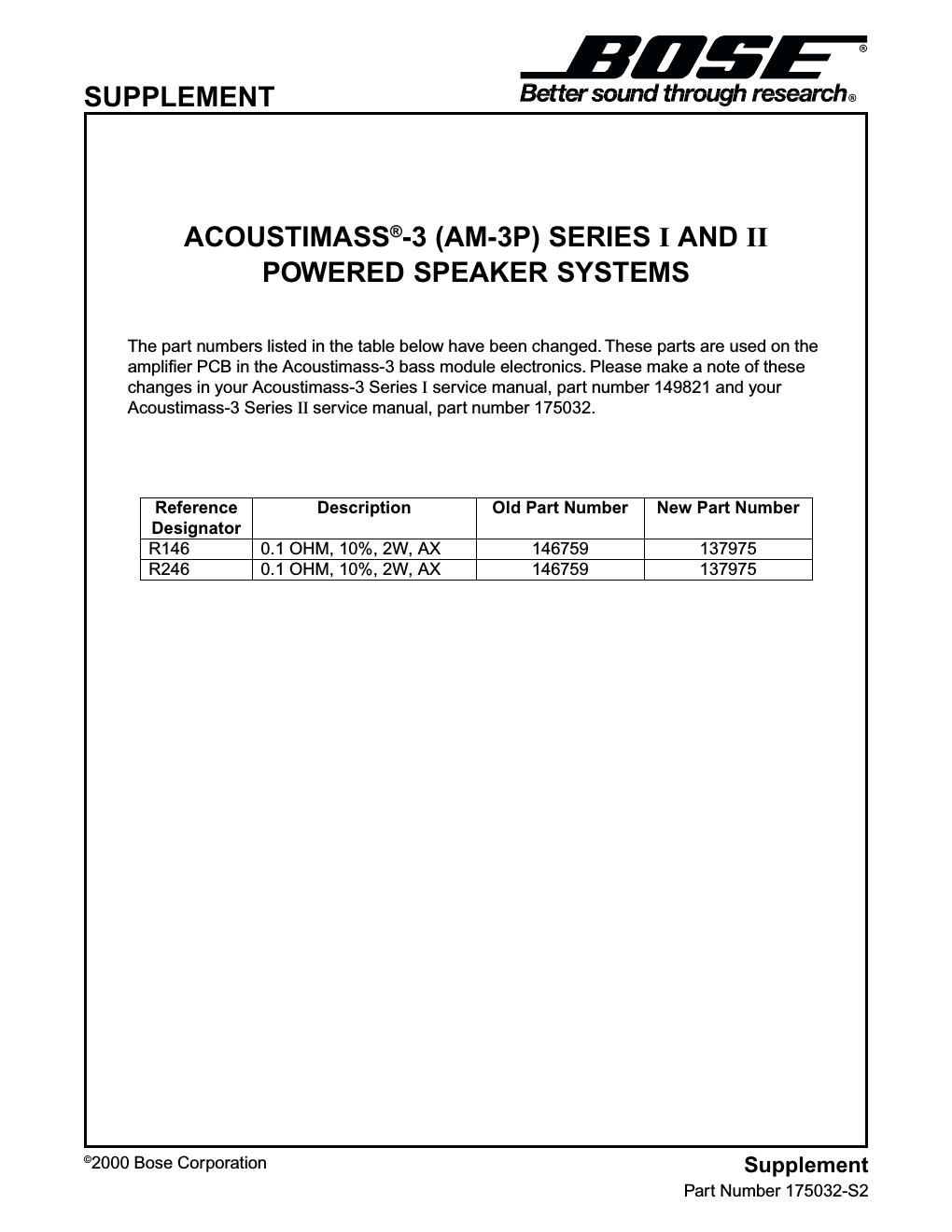 bose am 3p i and ii supplement 175032 s2