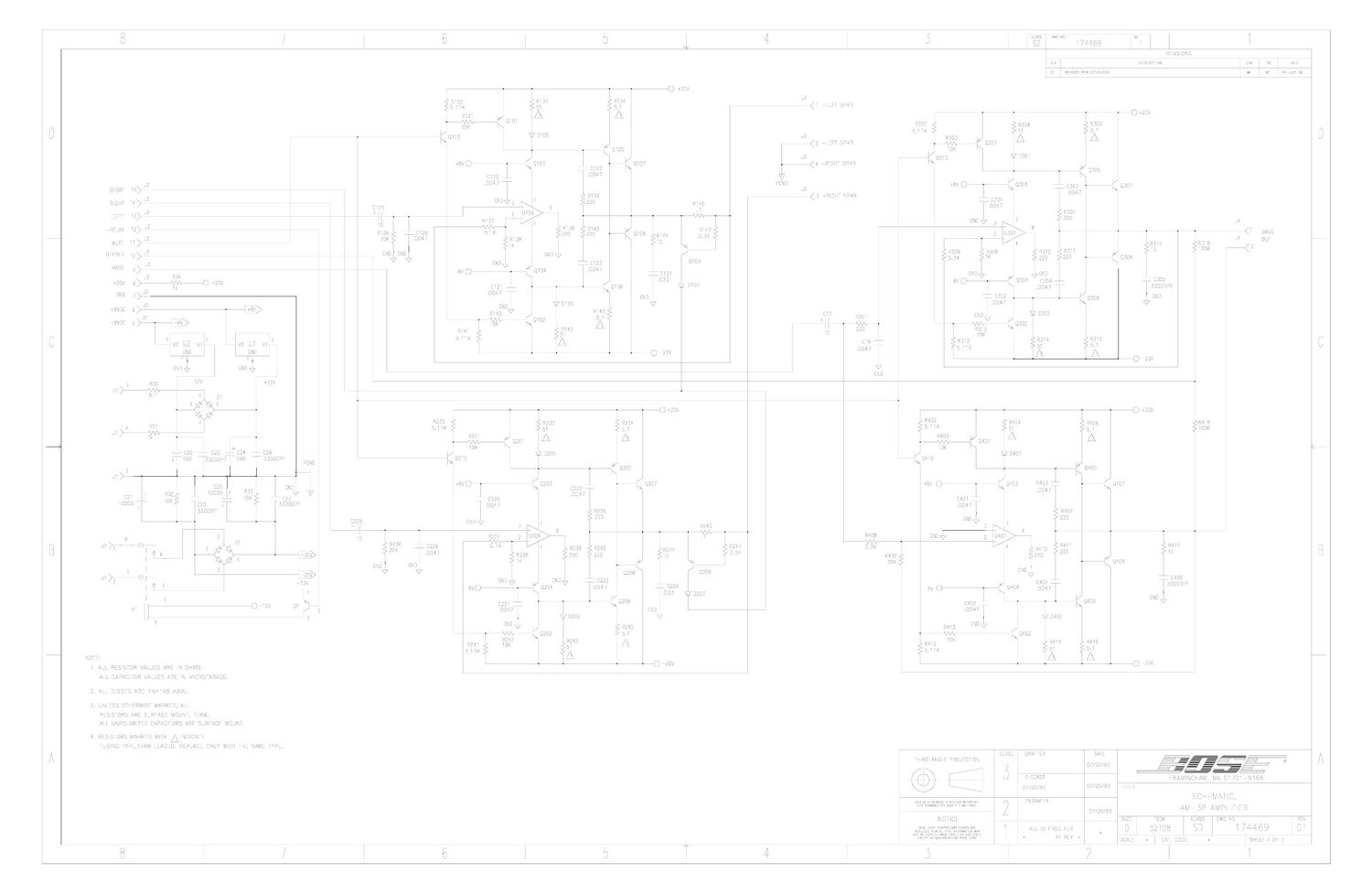 bose am 3p pwr schematics