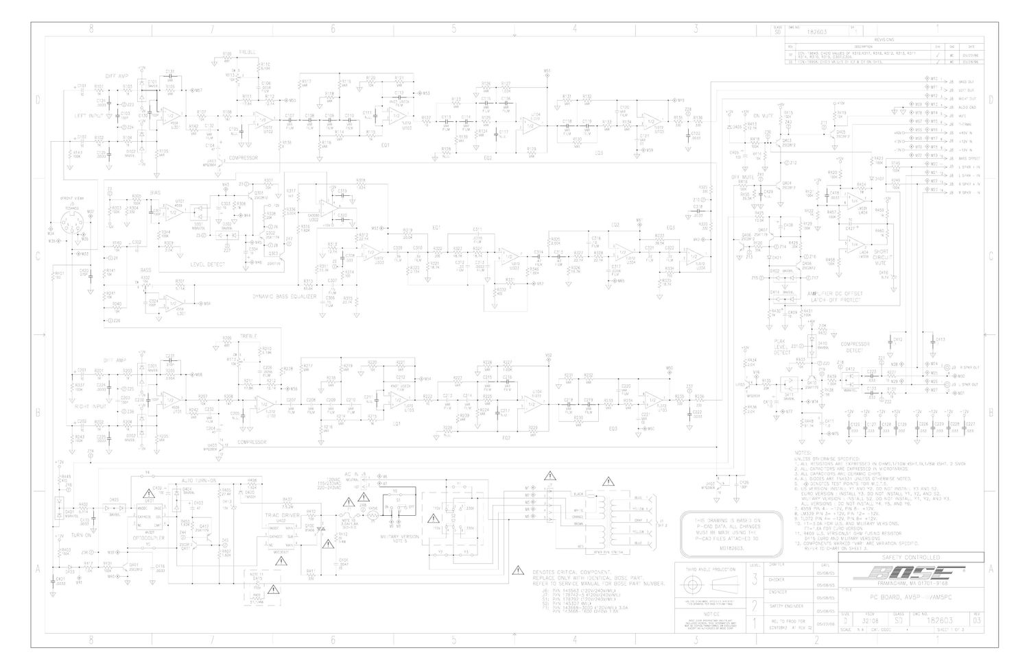 bose am 5plll pwr schematics