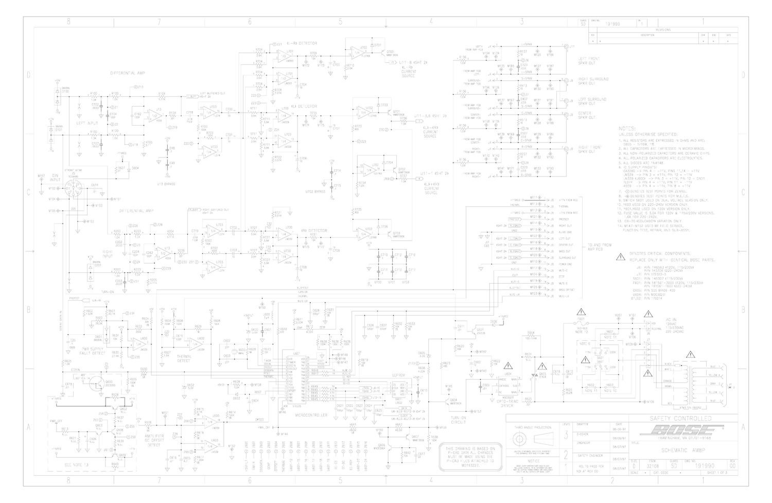 bose am 8p pwr schematics