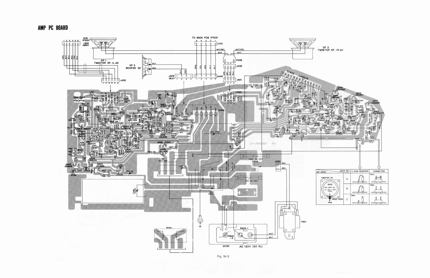 bose amp pcb