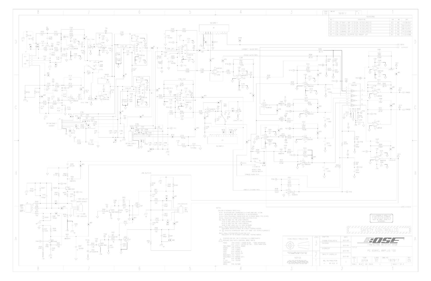 bose amplus 100 schematics