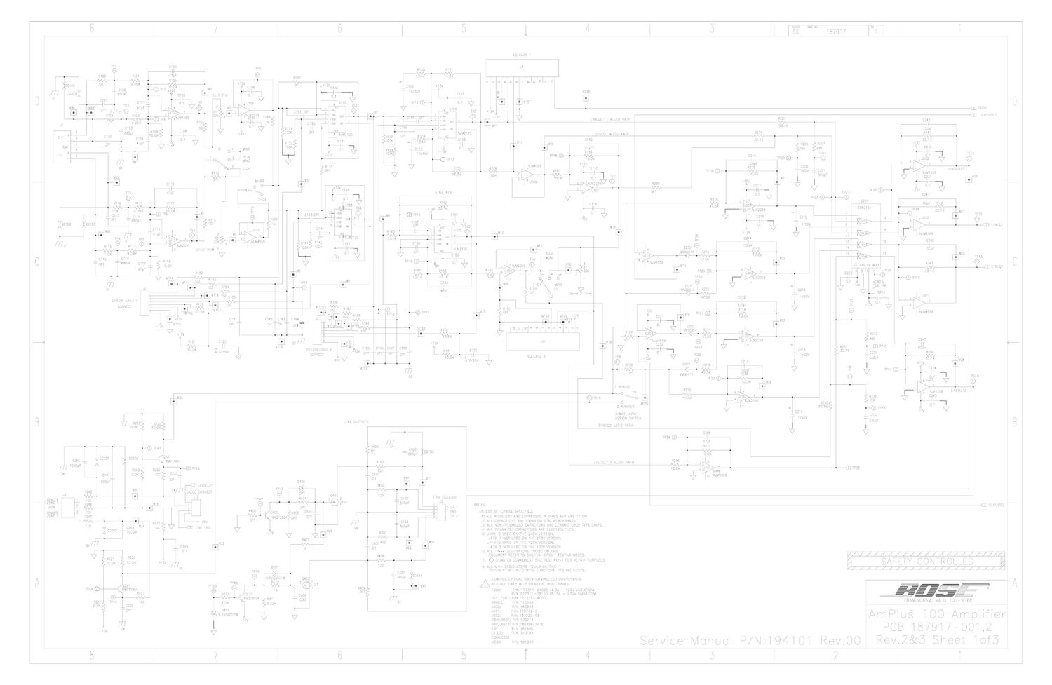 bose amplus 100 sd187917 1 04 schematics