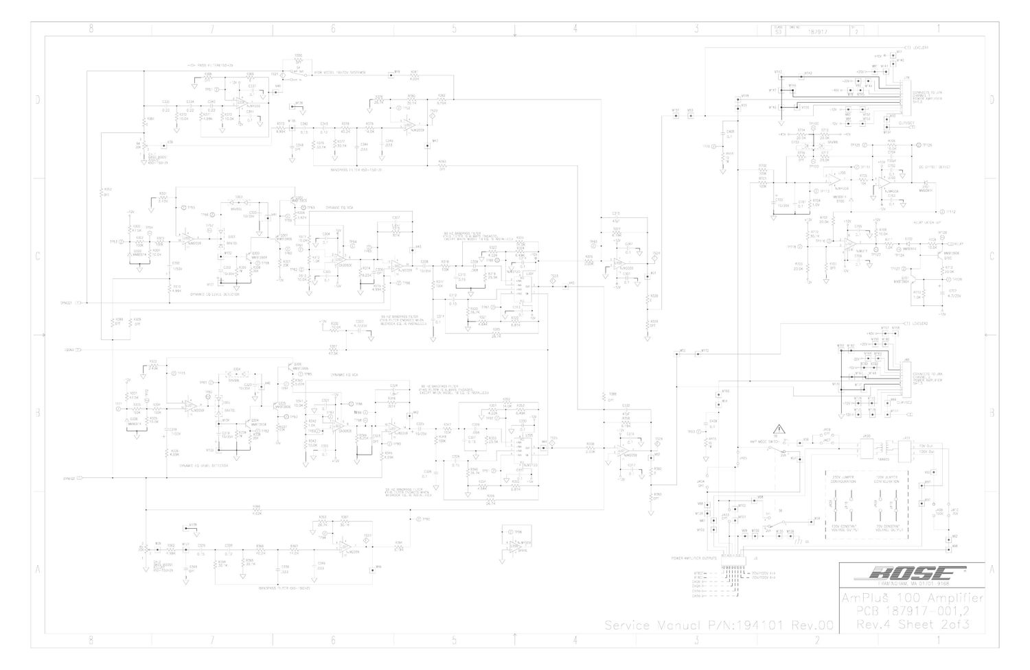 bose amplus 100 sd187917 2 05 schematics