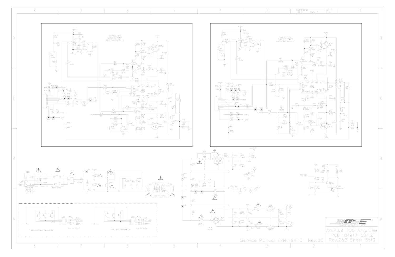 bose amplus 100 sd187917 3 04 schematics