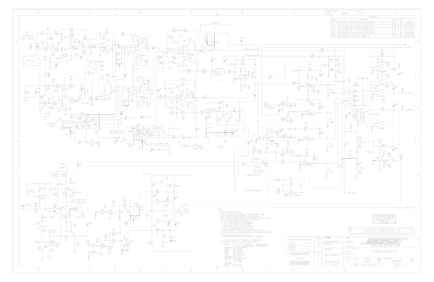 bose amplus 50 pwr schematics