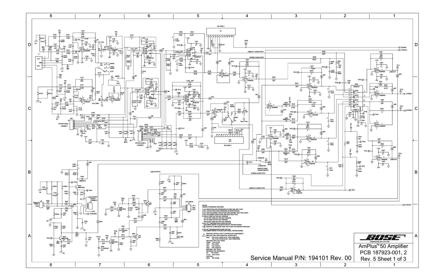 bose amplus 50 sd187923 1 06 schematics