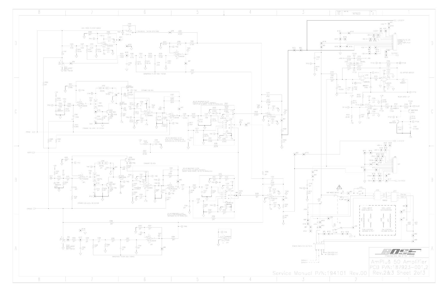 bose amplus 50 sd187923 2 04 schematics