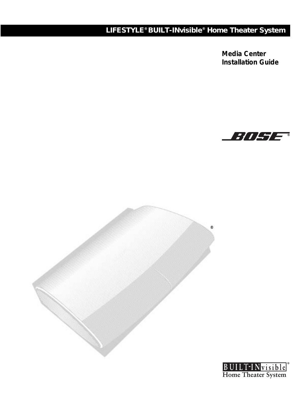 bose av28 media center installation guide